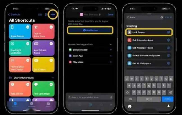 巴中苹果14锁屏维修店分享iPhone14升级iOS16.4后如何创建锁屏快捷方式 
