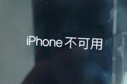 巴中苹果服务网点分享锁屏界面显示“iPhone 不可用”如何解决 